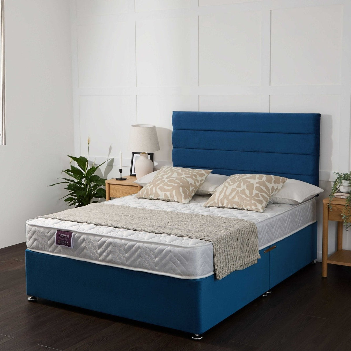 Cronus Divan Storage Bed Open Coil Mattress