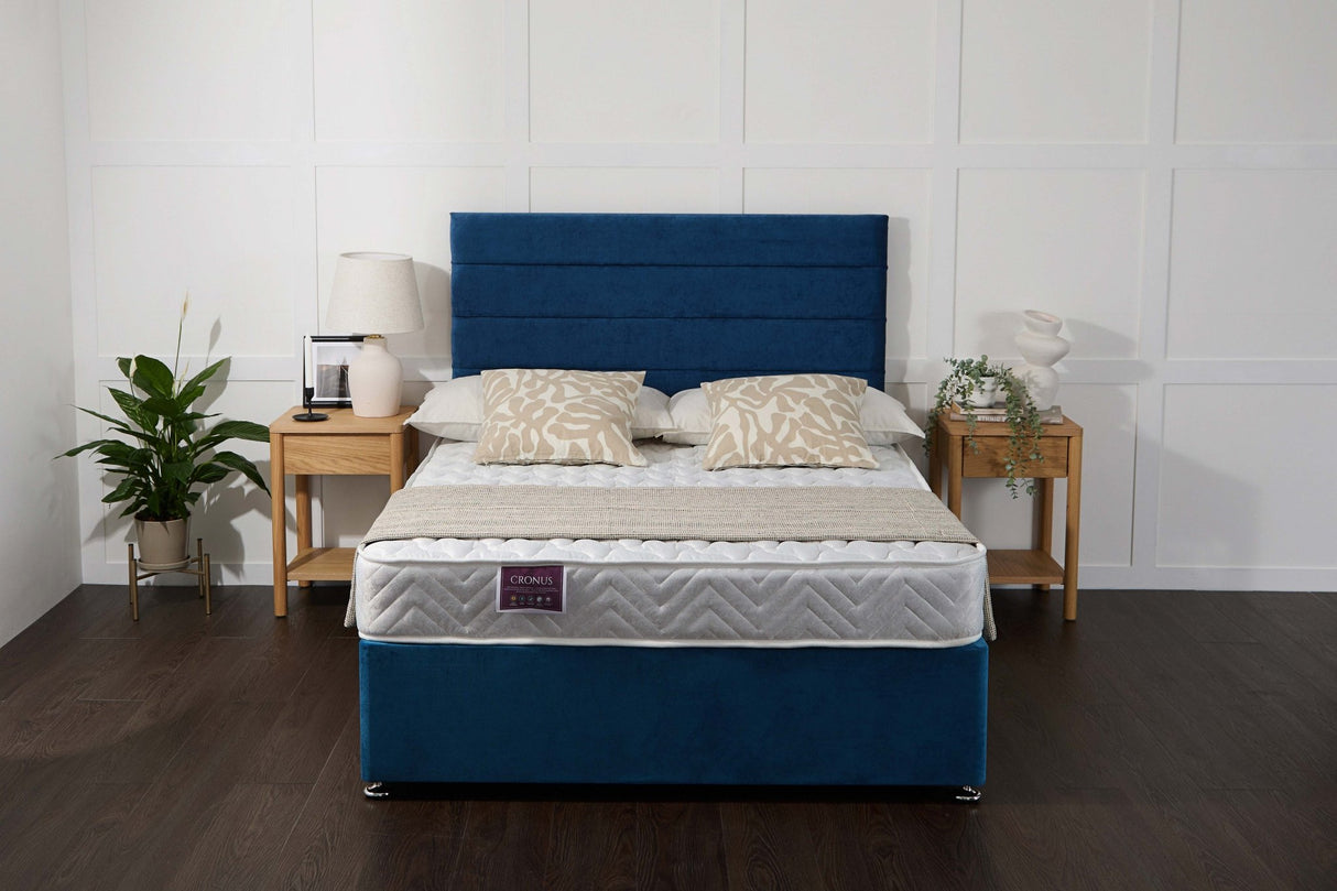 Cronus Divan Storage Bed Open Coil Mattress