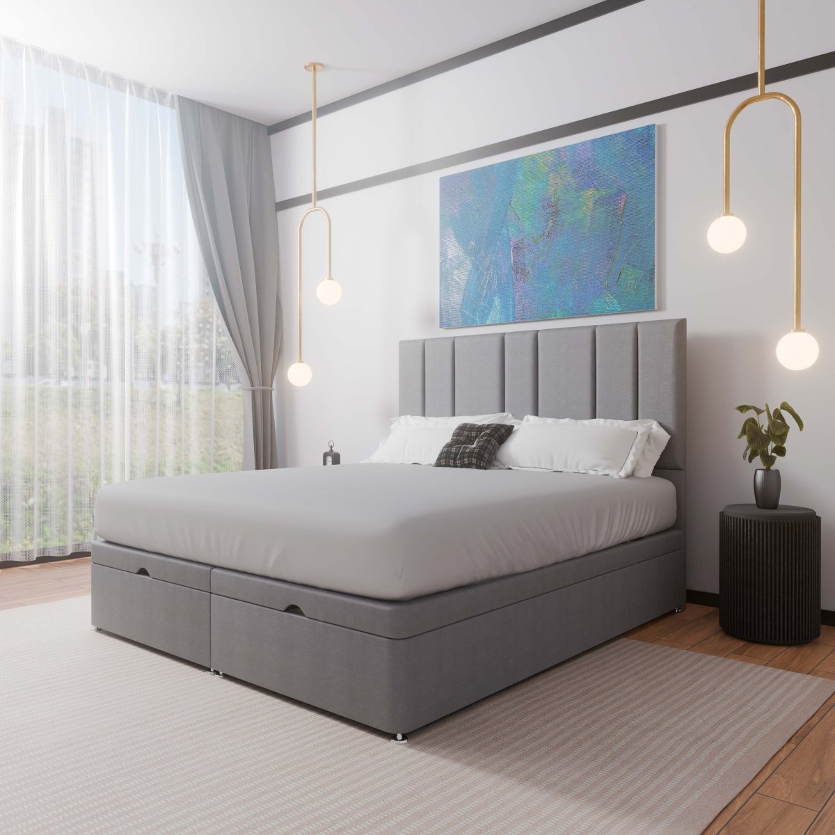 Alaska End Lift Ottoman Divan Bed