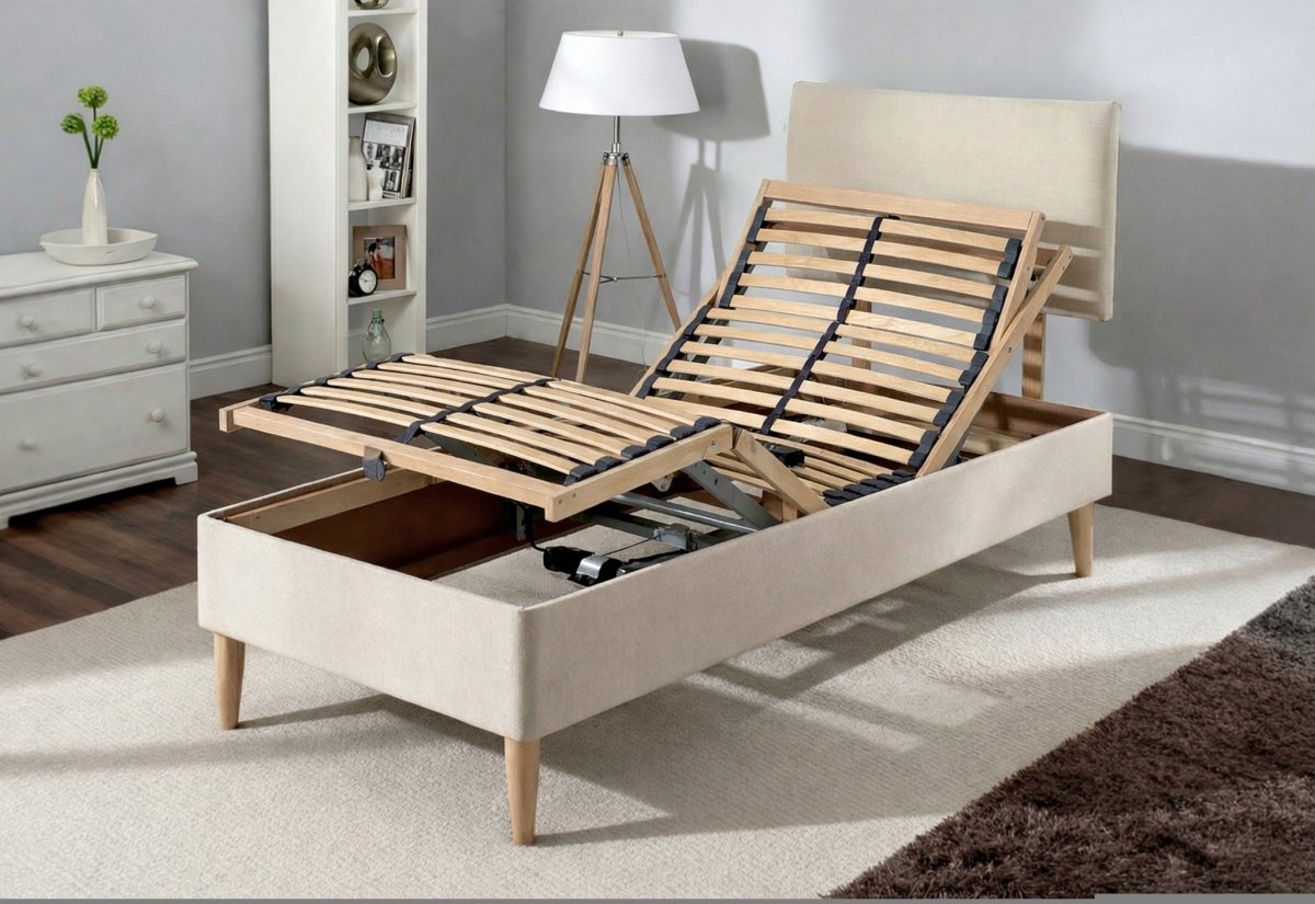 Apollomatic 1000 Pocket Memory Electric Divan Bed Set on Legs