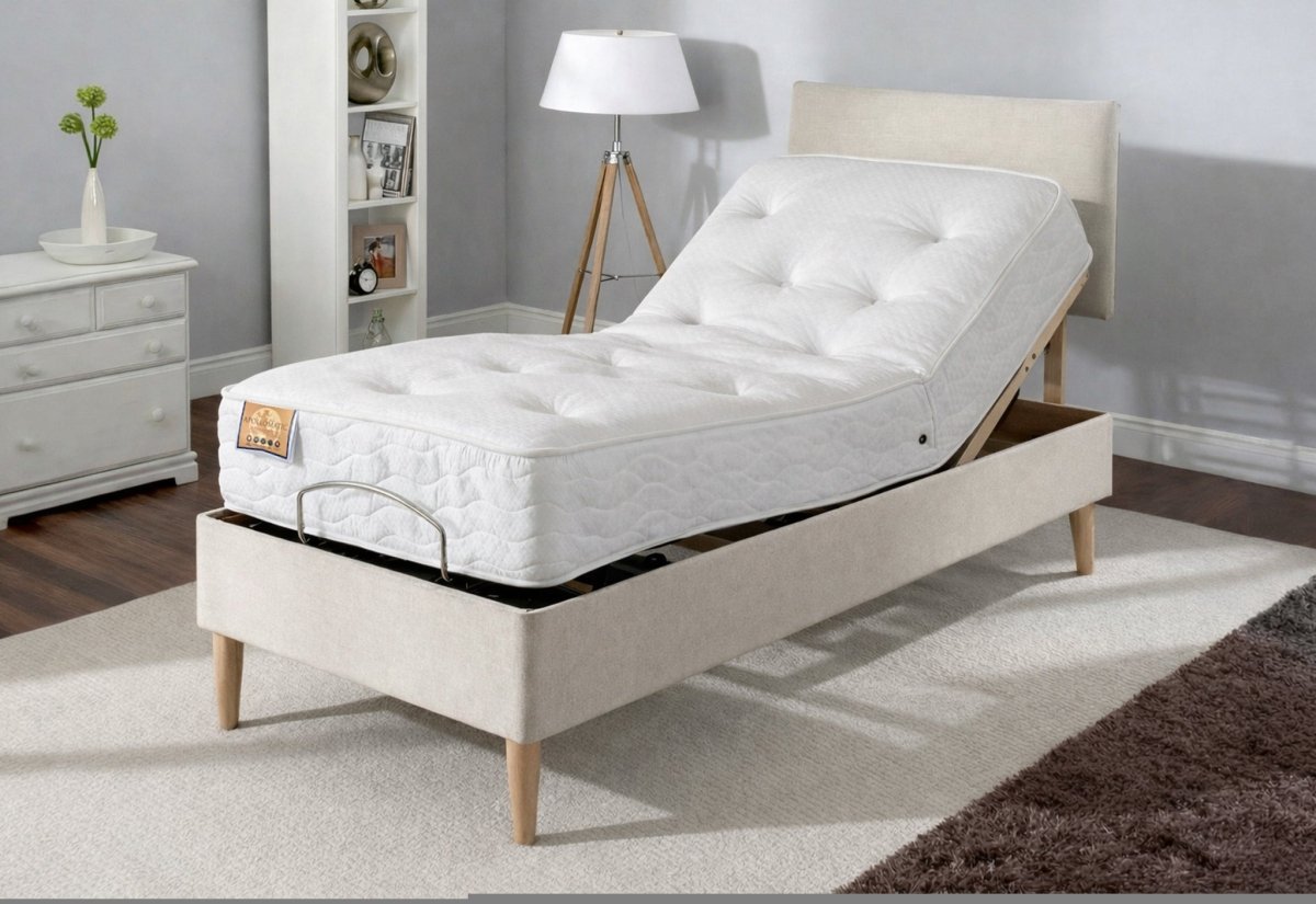 Apollomatic 1000 Pocket Memory Electric Divan Bed Set on Legs