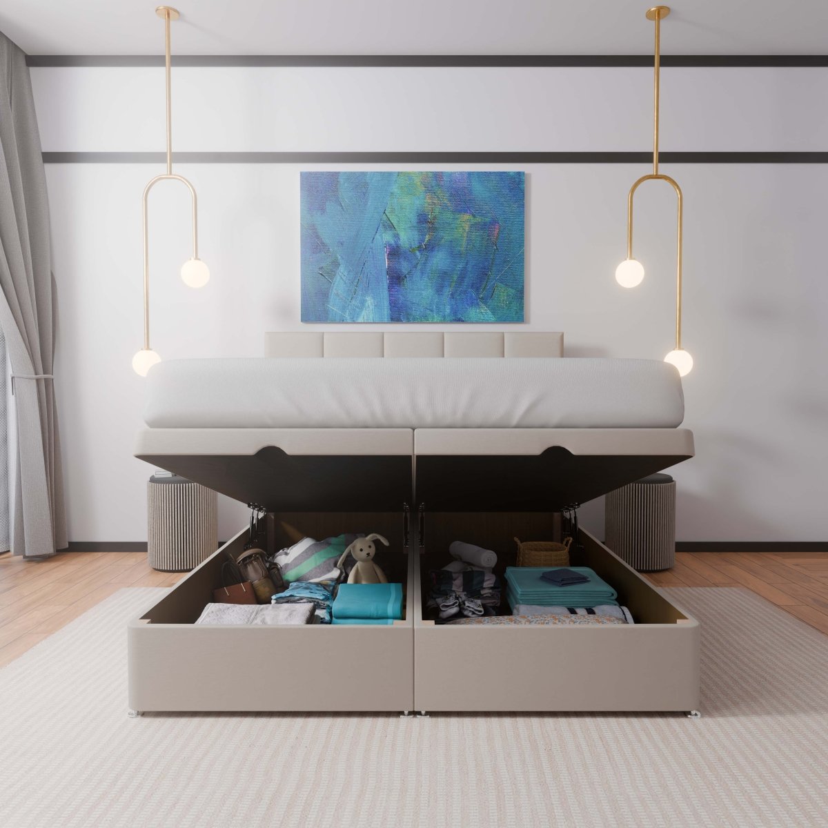 Colorado End Lift Ottoman Divan Bed - Ottoman - Midas Beds