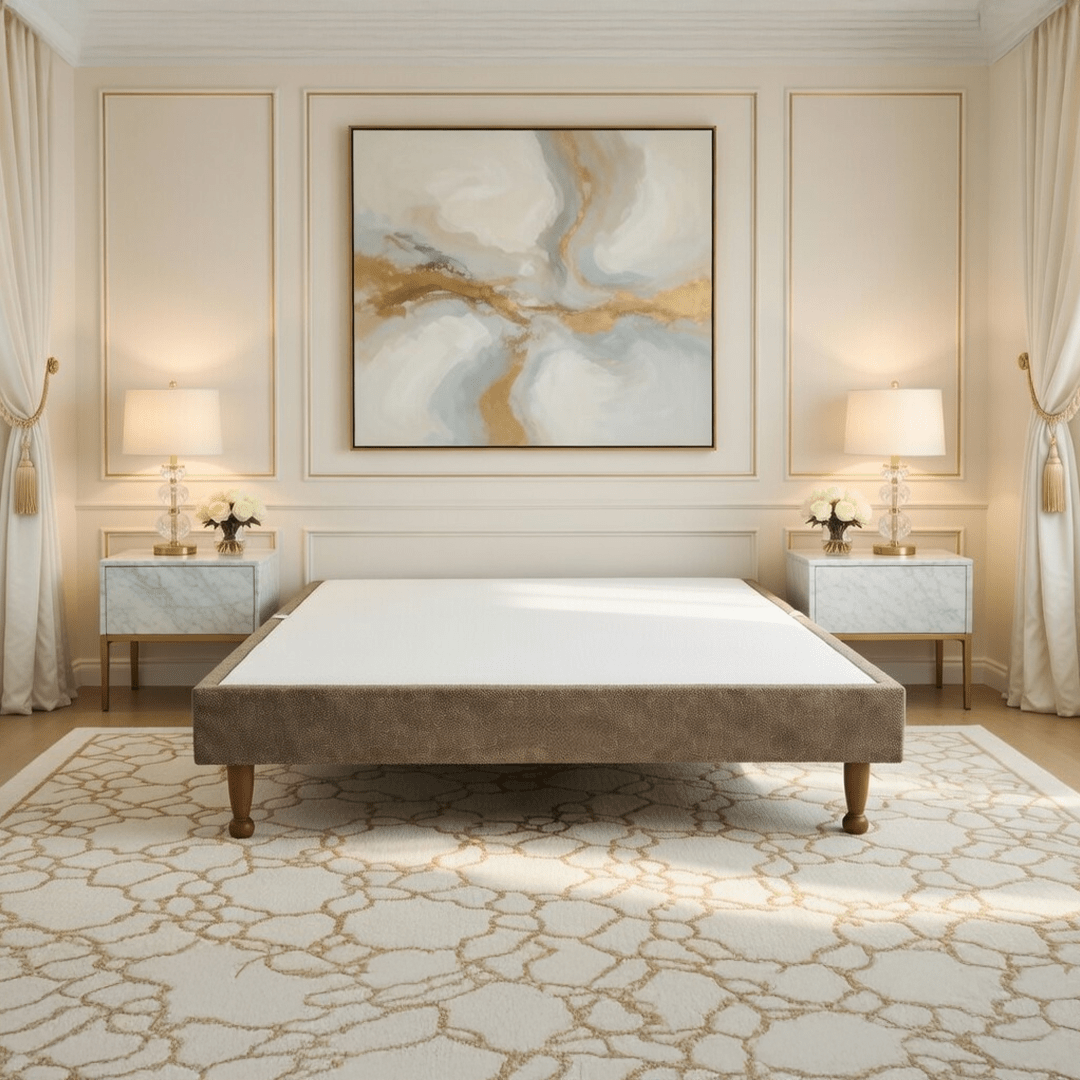 Divan Bed Base on Wooden Legs