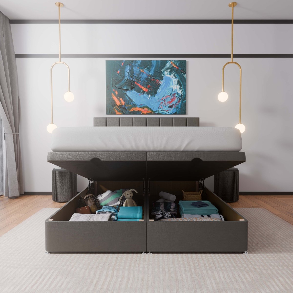 Madrid End Lift Ottoman Divan Bed