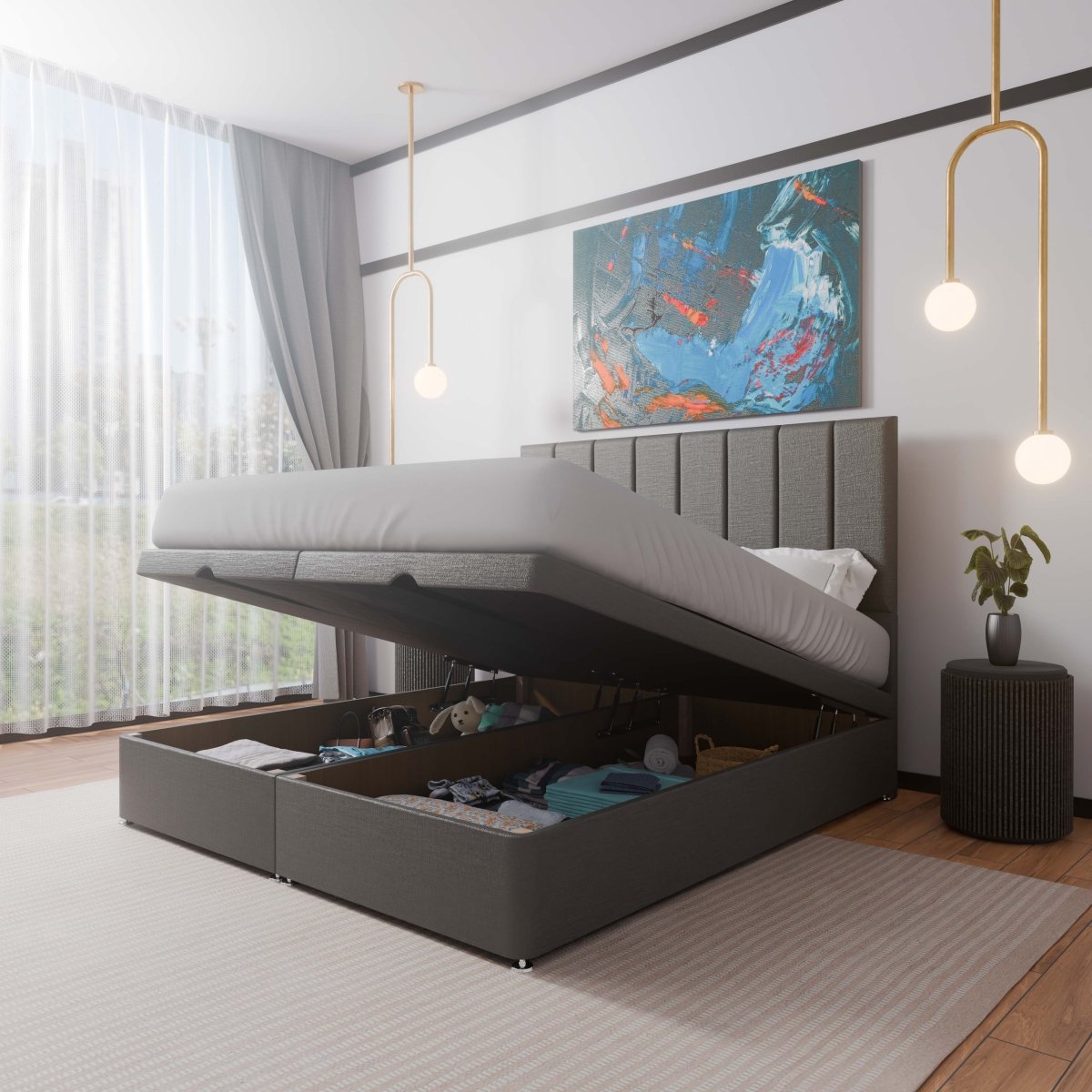 Madrid End Lift Ottoman Divan Bed