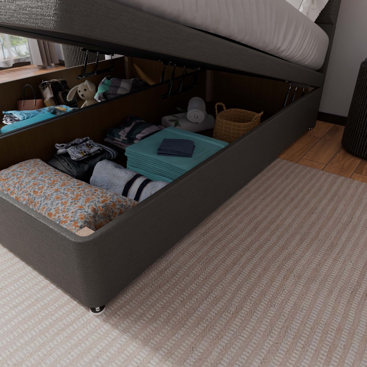 Madrid End Lift Ottoman Divan Bed