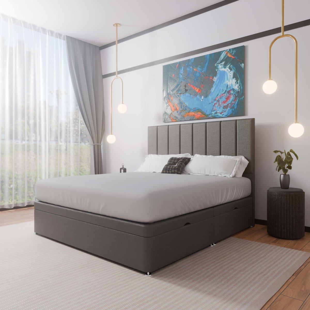 Madrid Side Lift Ottoman Divan Bed