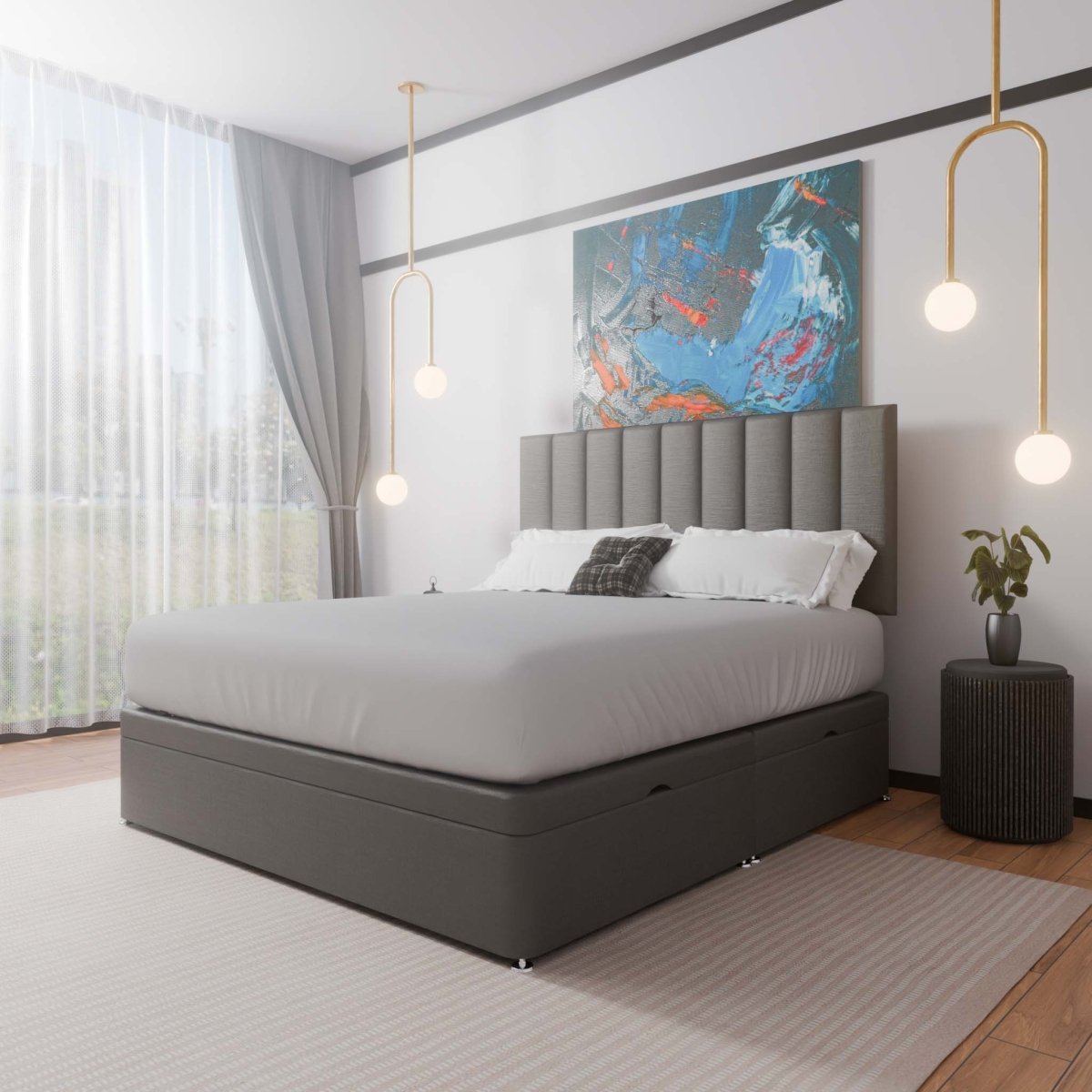 Madrid Side Lift Ottoman Divan Bed