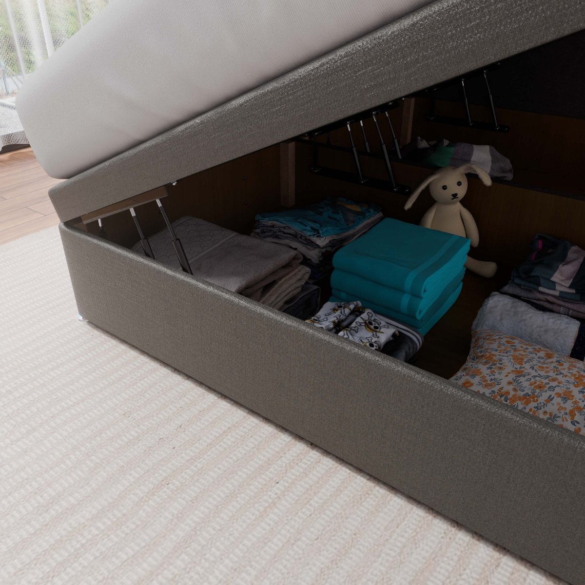 Madrid Side Lift Ottoman Divan Bed