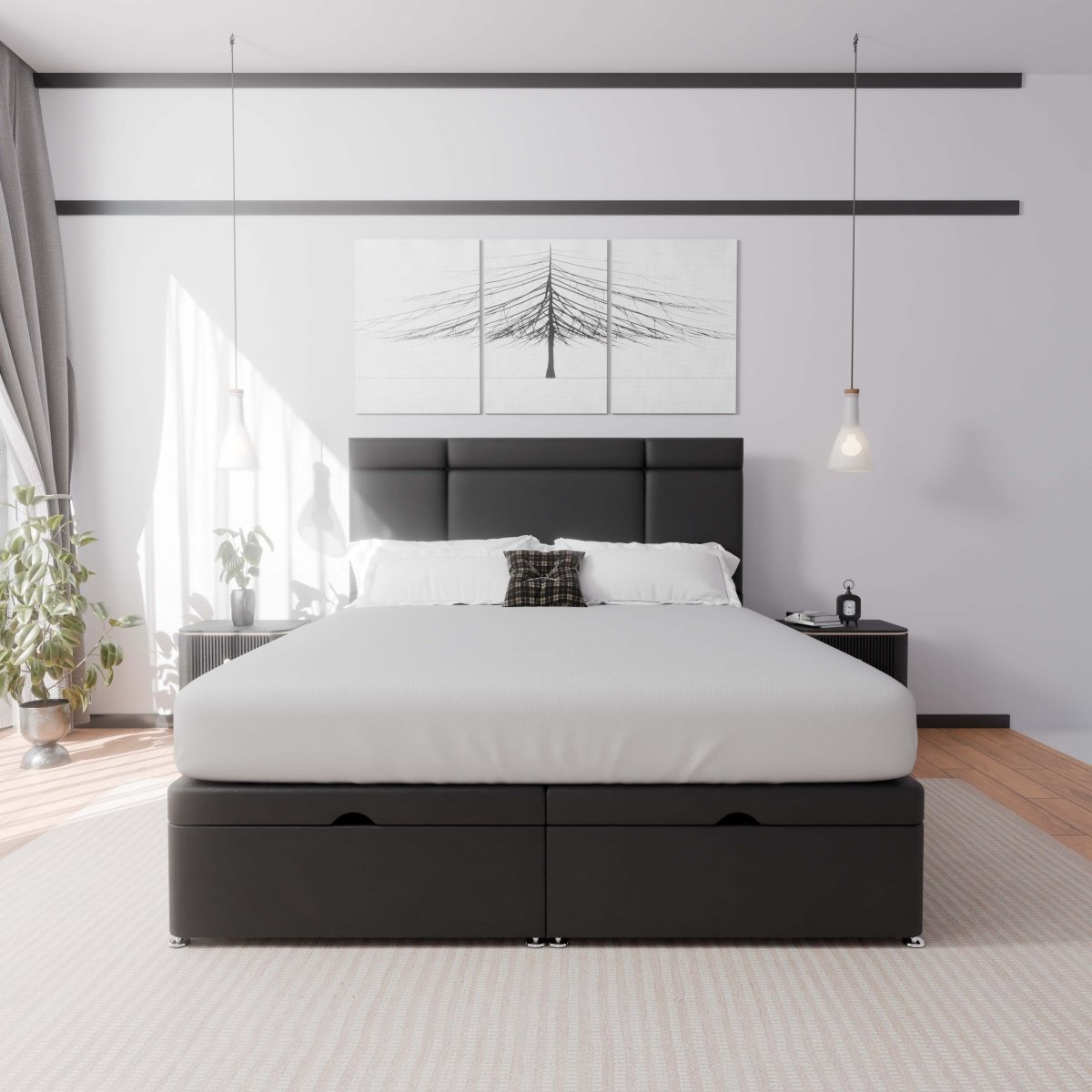 Miami End Lift Ottoman Divan Bed