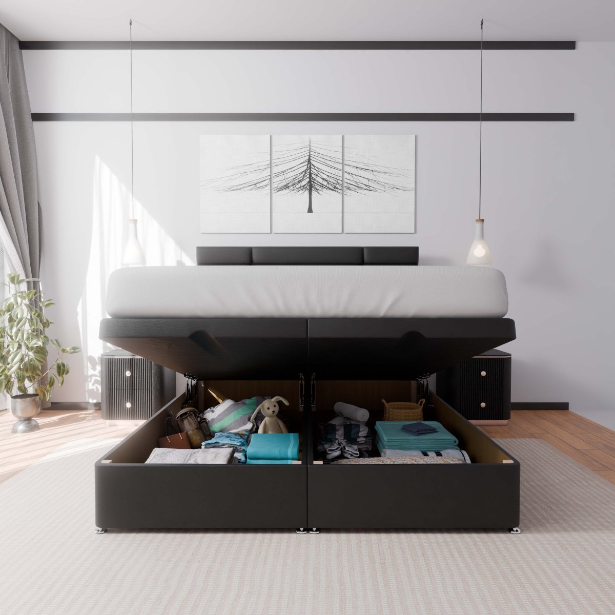 Miami End Lift Ottoman Divan Bed