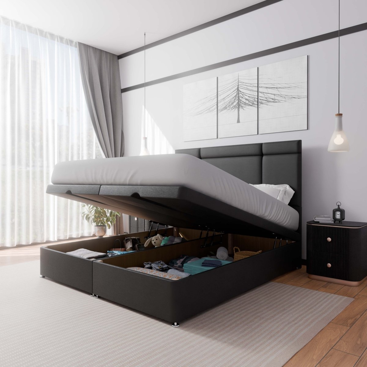 Miami End Lift Ottoman Divan Bed