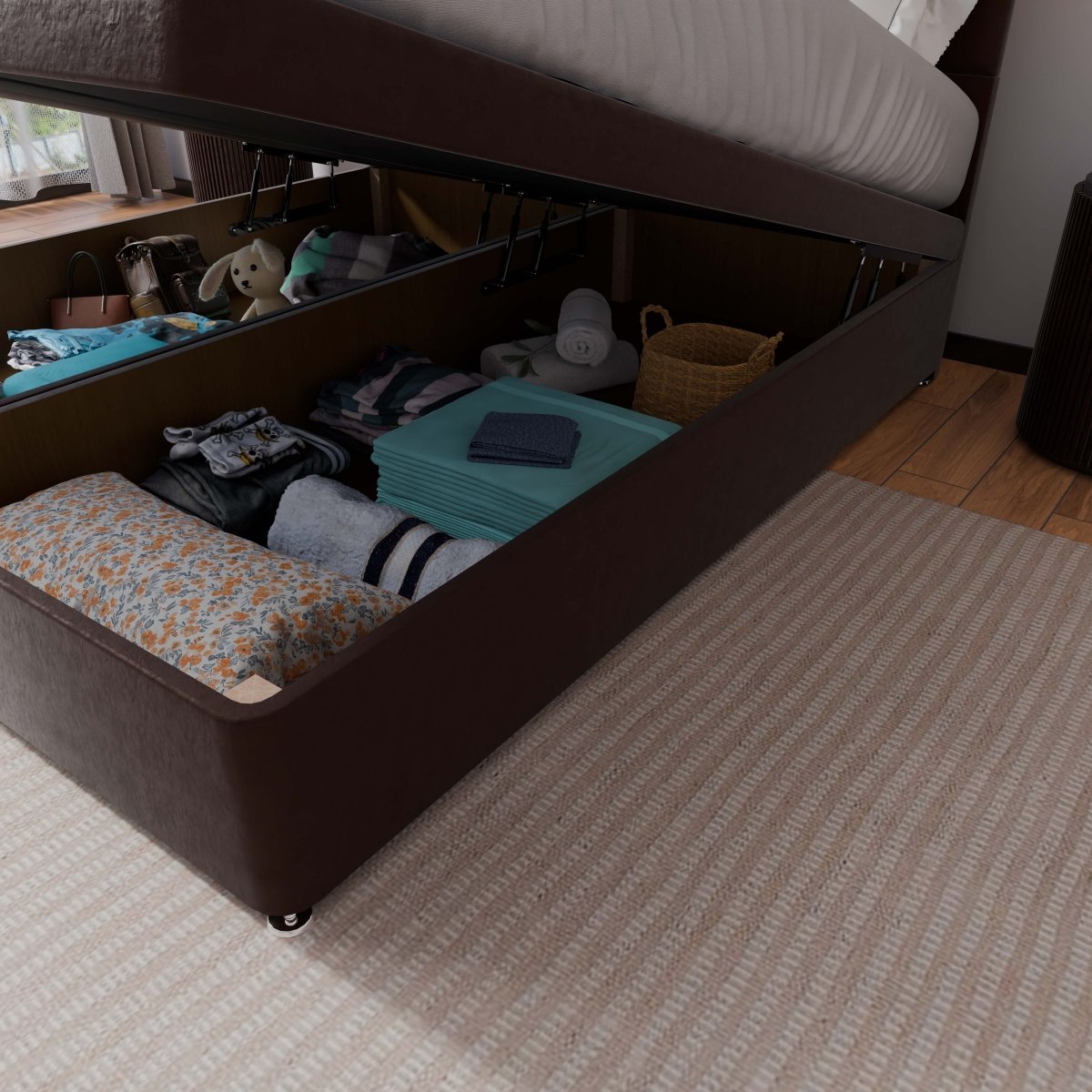 Monaco End Lift Ottoman Divan Bed