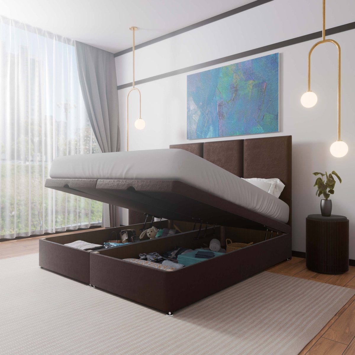 Monaco End Lift Ottoman Divan Bed