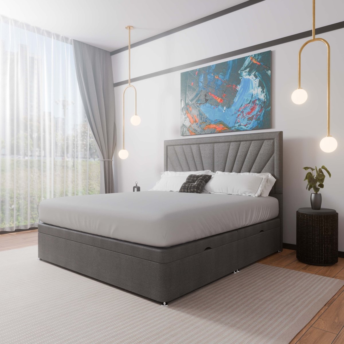 Nevada Side Lift Ottoman Divan Bed