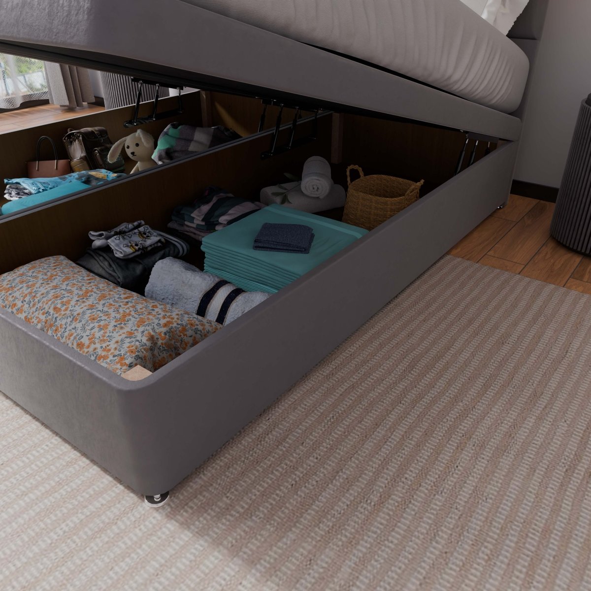 New York End Lift Ottoman Divan Bed