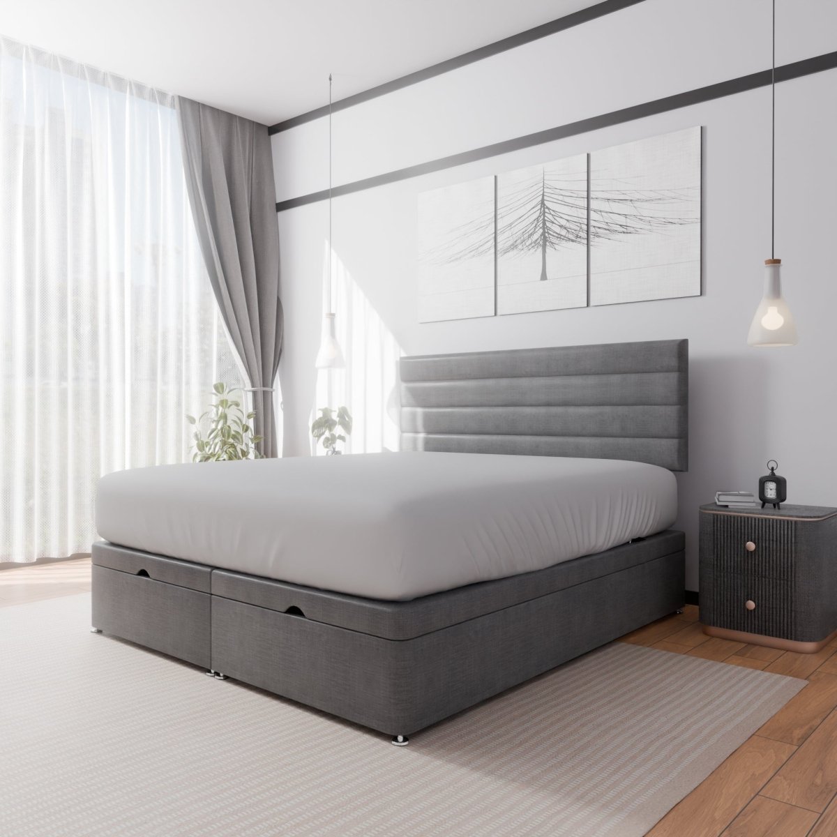 Rome End Lift Ottoman Divan Bed