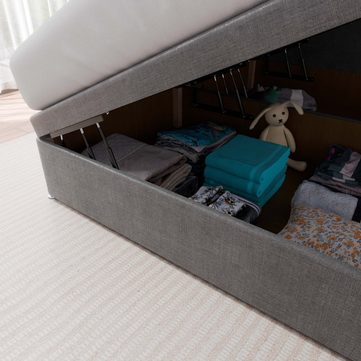 Rome Side Lift Ottoman Divan Bed