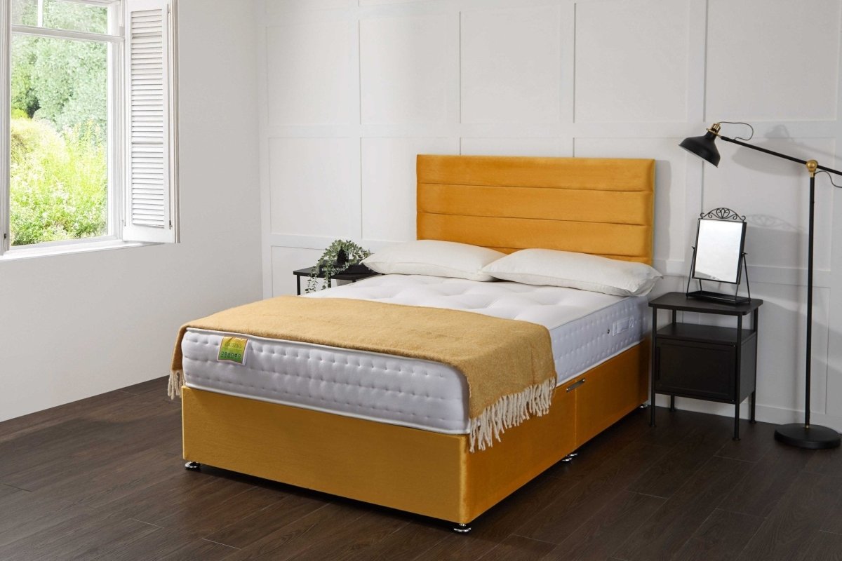 Somna Calypso 1500 Pocket Sprung Divan Bed Set - Pocket Sprung Divan Bed Set - 2'6 Small Single - No Storage - SOMNA Beds