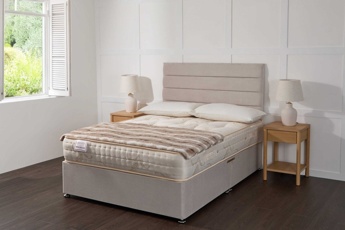 Somna Korinthian 1000 Pocket Sprung Divan Bed Set - Pocket Sprung Divan Bed Set - 2'6 Small Single - No Storage - SOMNA Beds