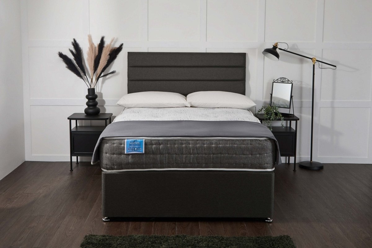 Somna Matrix Dual Season 1000 Pocket Sprung Divan Bed Set - Pocket Sprung Divan Bed Set - 2'6 Small Single - No Storage - SOMNA Beds