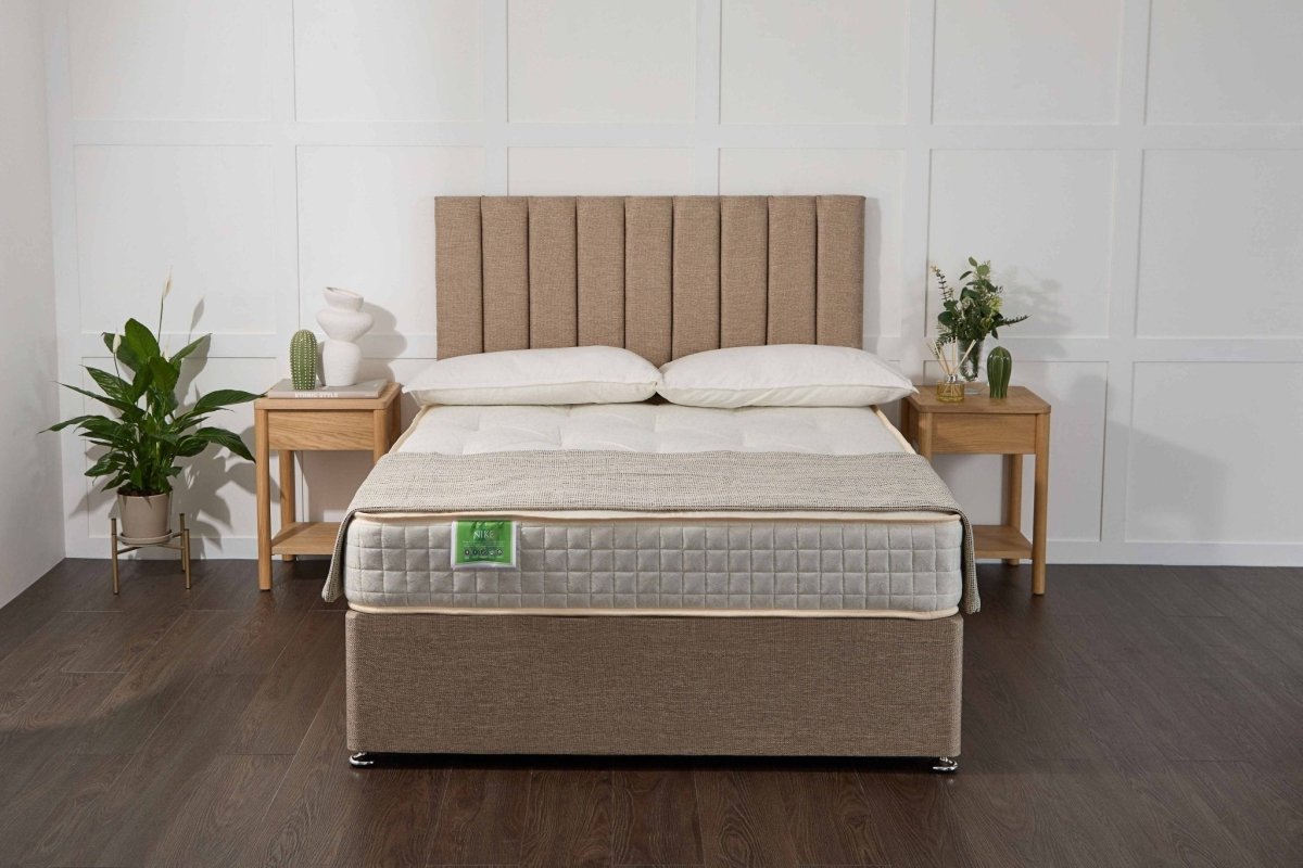 Somna Nike Coil Sprung Divan Bed Set - Coil Sprung Divan Bed Set - 2'6 Small Single - No Storage - SOMNA Beds