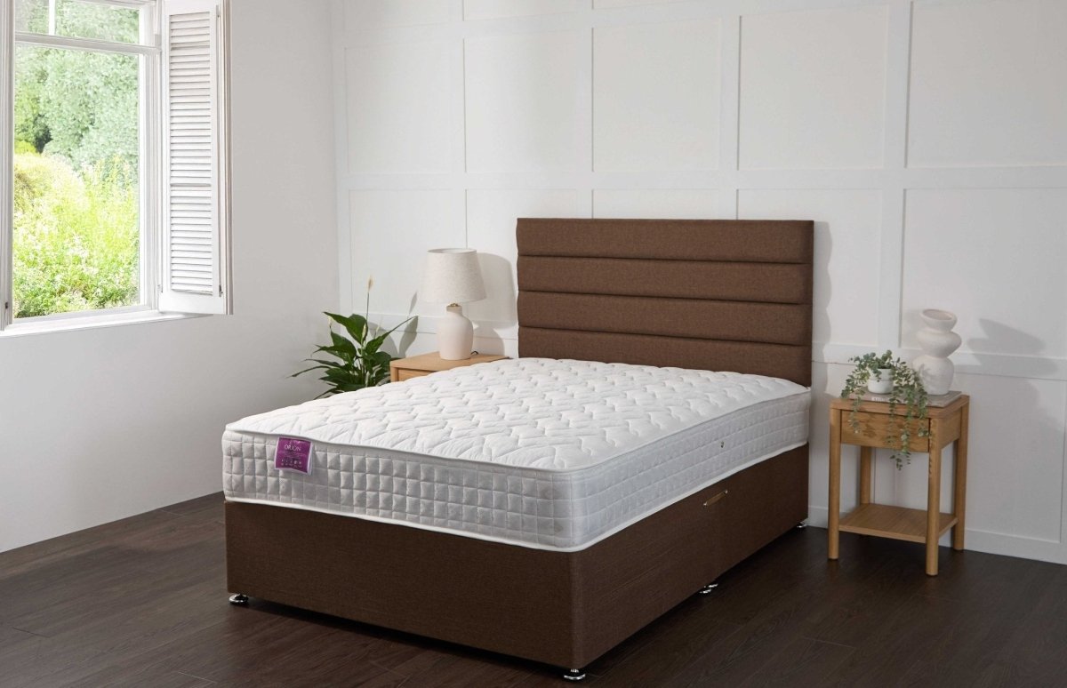 Somna Orion Coil Sprung Divan Bed Set - Coil Sprung Divan Bed Set - 2'6 Small Single - No Storage - SOMNA Beds