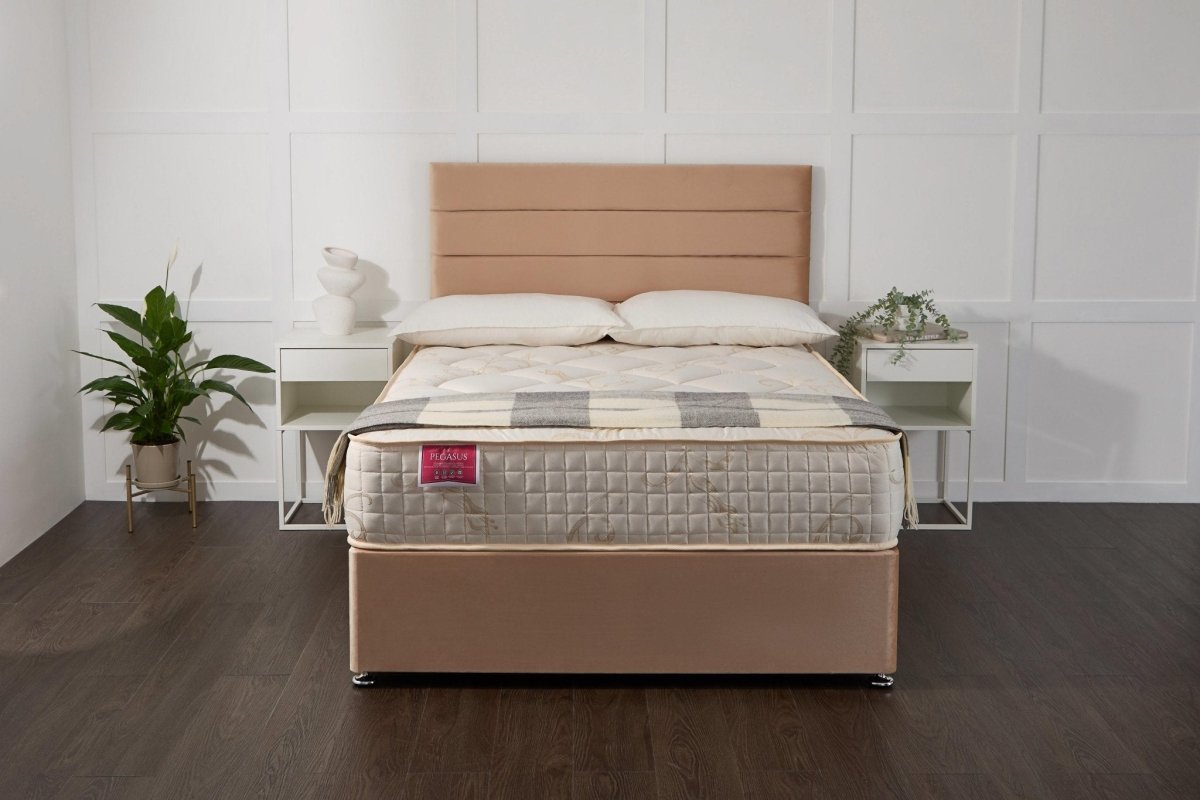 Somna Pegasus Coil Sprung Divan Bed Set - Coil Sprung Divan Bed Set - 2'6 Small Single - No Storage - SOMNA Beds