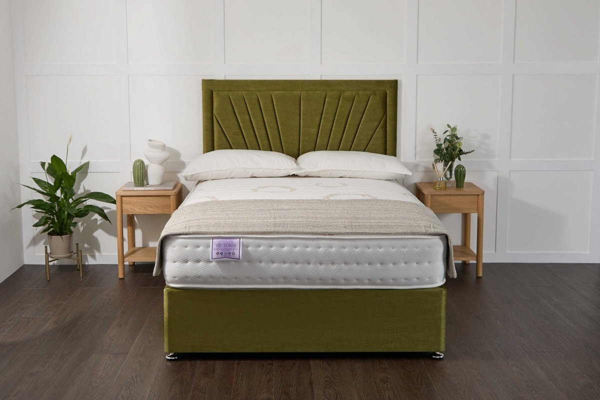 Somna Victoria Orthopaedic Coil Sprung Divan Bed Set - Orthopaedic Coil Sprung Divan Bed Set - 2'6 Small Single - No Storage - SOMNA Beds