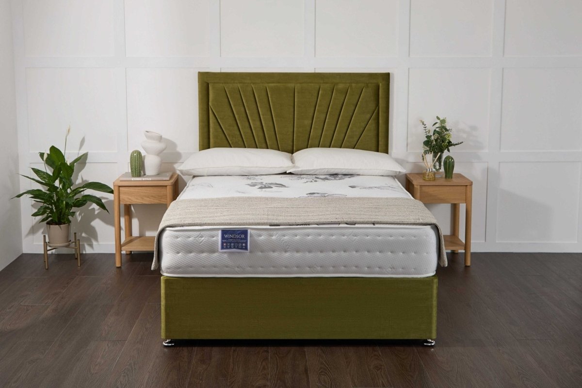 Somna Windsor Orthopaedic Coil Sprung Divan Bed Set - Orthopaedic Coil Sprung Divan Bed Set - 2'6 Small Single - No Storage - SOMNA Beds