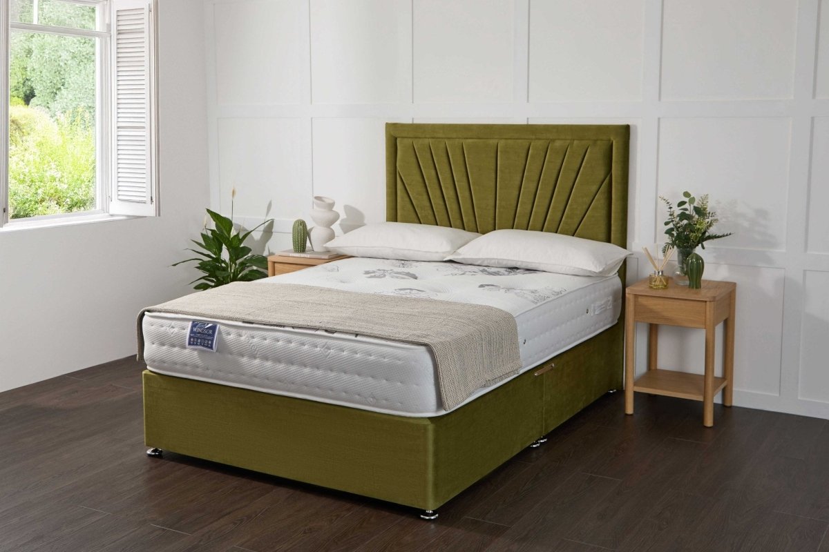Somna Windsor Orthopaedic Coil Sprung Divan Bed Set - Orthopaedic Coil Sprung Divan Bed Set - 2'6 Small Single - No Storage - SOMNA Beds