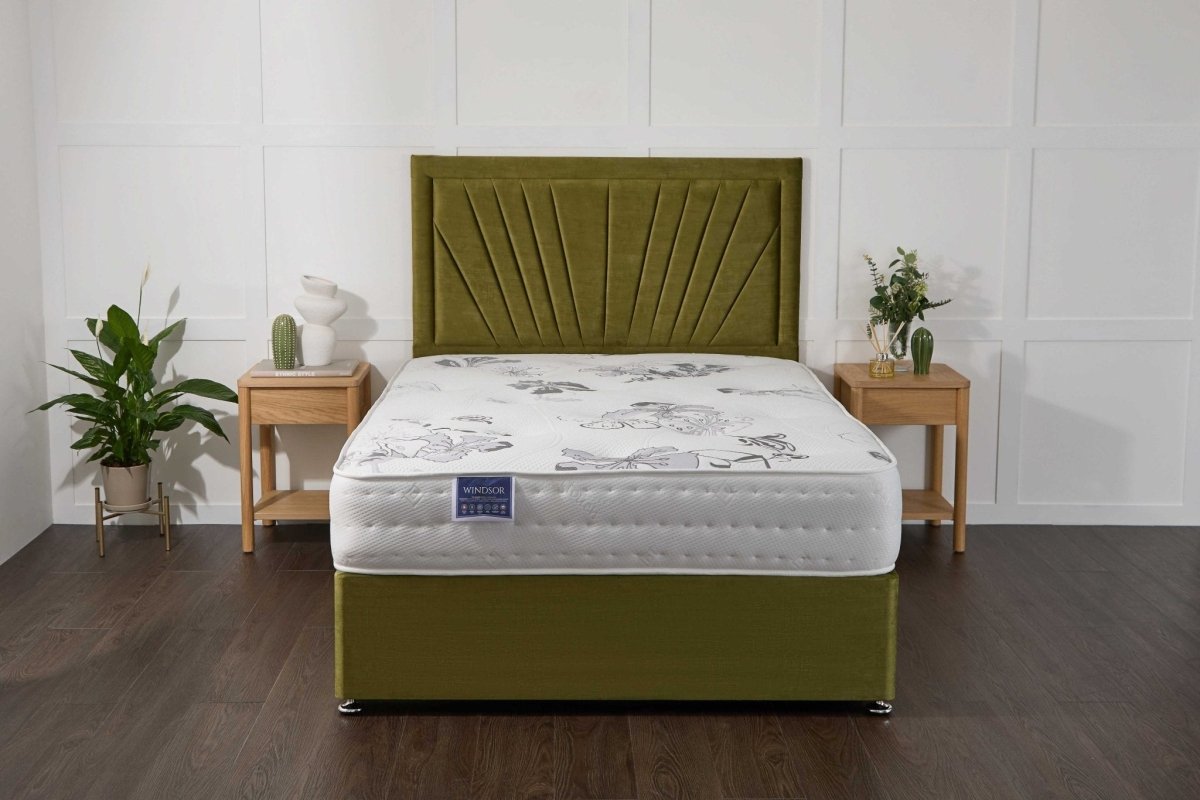 Somna Windsor Orthopaedic Coil Sprung Divan Bed Set - Orthopaedic Coil Sprung Divan Bed Set - 2'6 Small Single - No Storage - SOMNA Beds