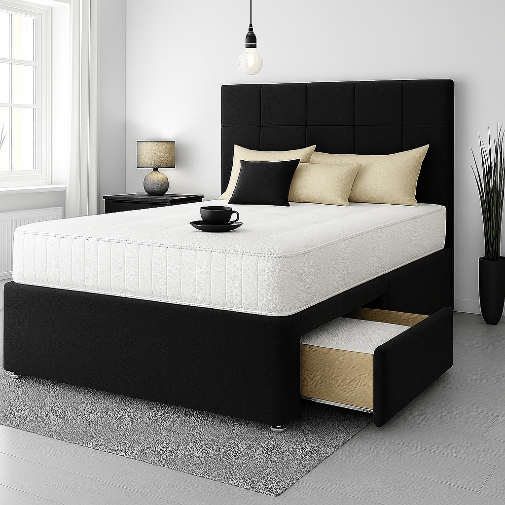Venice Floor Standing Upholstered Divan Bed