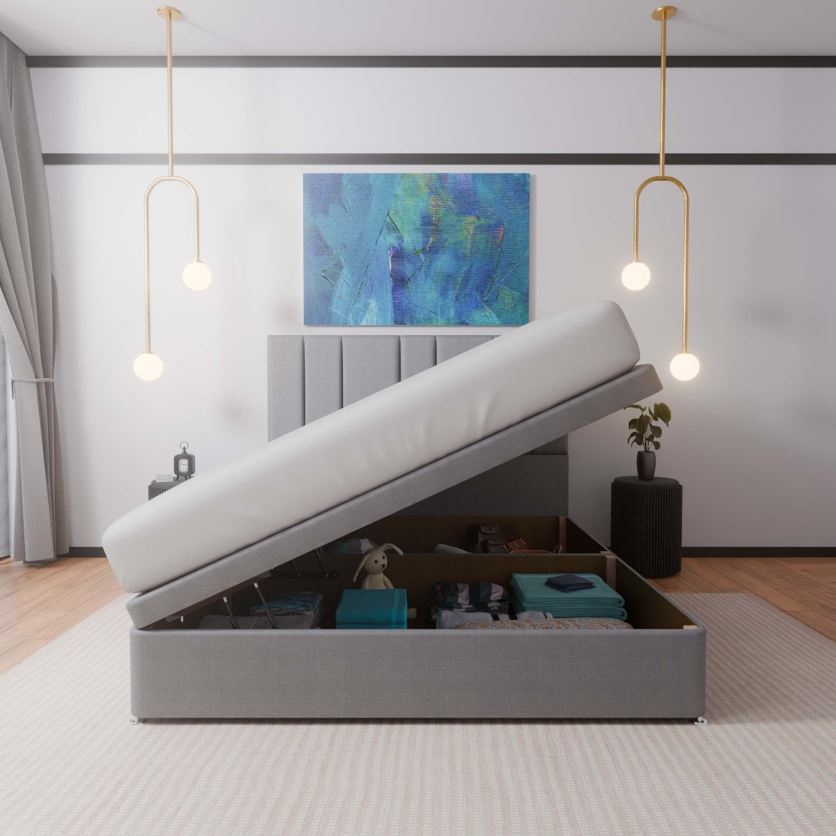 Alaska Side Lift Ottoman Divan Bed