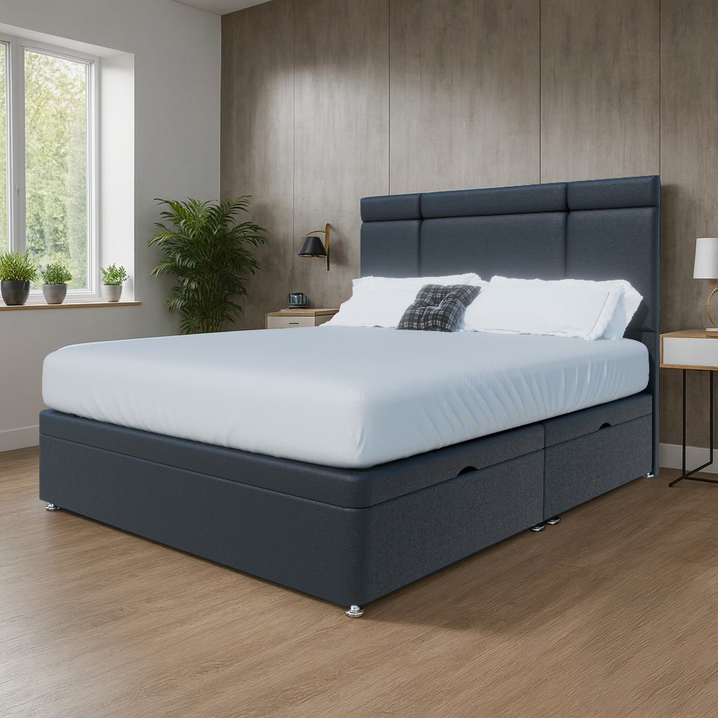 Miami Side Lift Ottoman Storage Divan Bed and Headboard