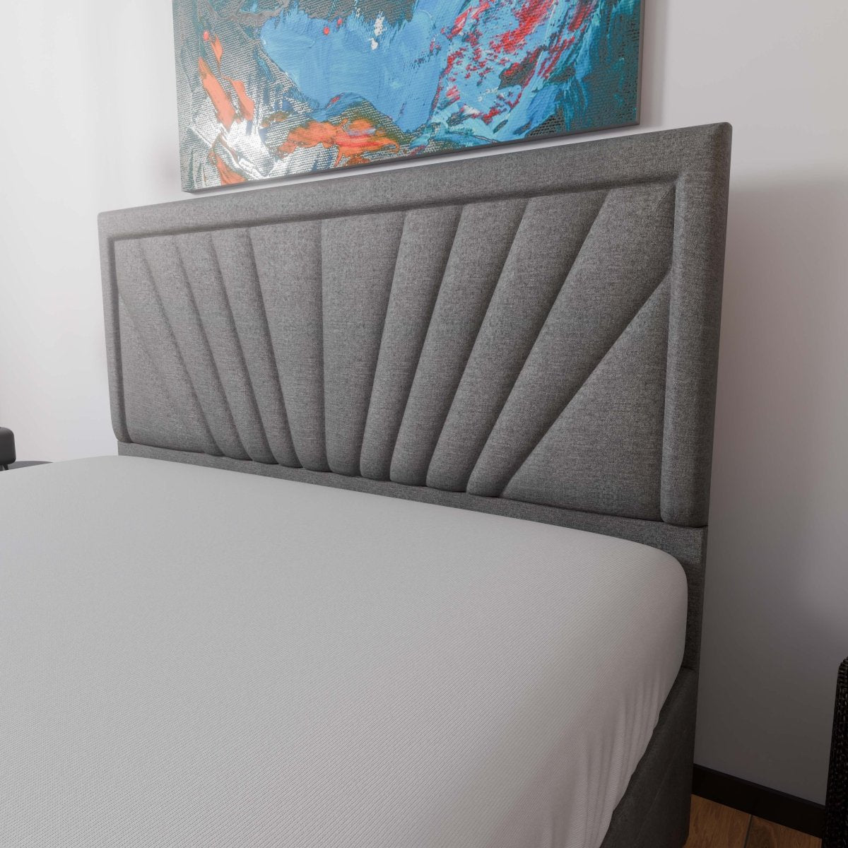 Nevada End Lift Ottoman Storage Divan Bed and Framed Headboard