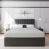 Prague Side Lift Ottoman Storage Divan Bed and Headboard