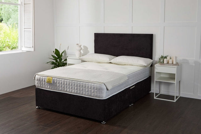 Somna Ares Memory Coil Sprung Divan Bed Set - Coil Sprung Divan Bed Set - 2'6 Small Single - No Storage - SOMNA Beds