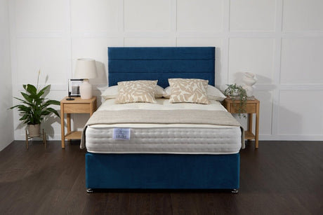 Somna Comfort Silver 2000 Fibre And Pocket Sprung Divan Bed Set - Pocket Sprung Divan Bed Set - 2'6 Small Single - No Storage - SOMNA Beds