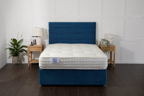 Somna Comfort Silver 2000 Fibre And Pocket Sprung Divan Bed Set - Pocket Sprung Divan Bed Set - 2'6 Small Single - No Storage - SOMNA Beds