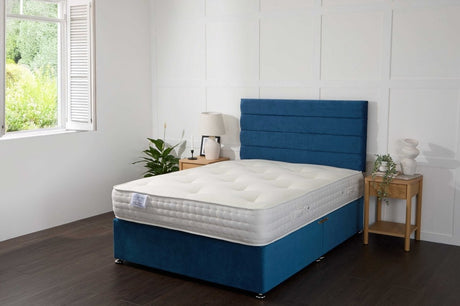 Somna Comfort Silver 2000 Fibre And Pocket Sprung Divan Bed Set - Pocket Sprung Divan Bed Set - 2'6 Small Single - No Storage - SOMNA Beds