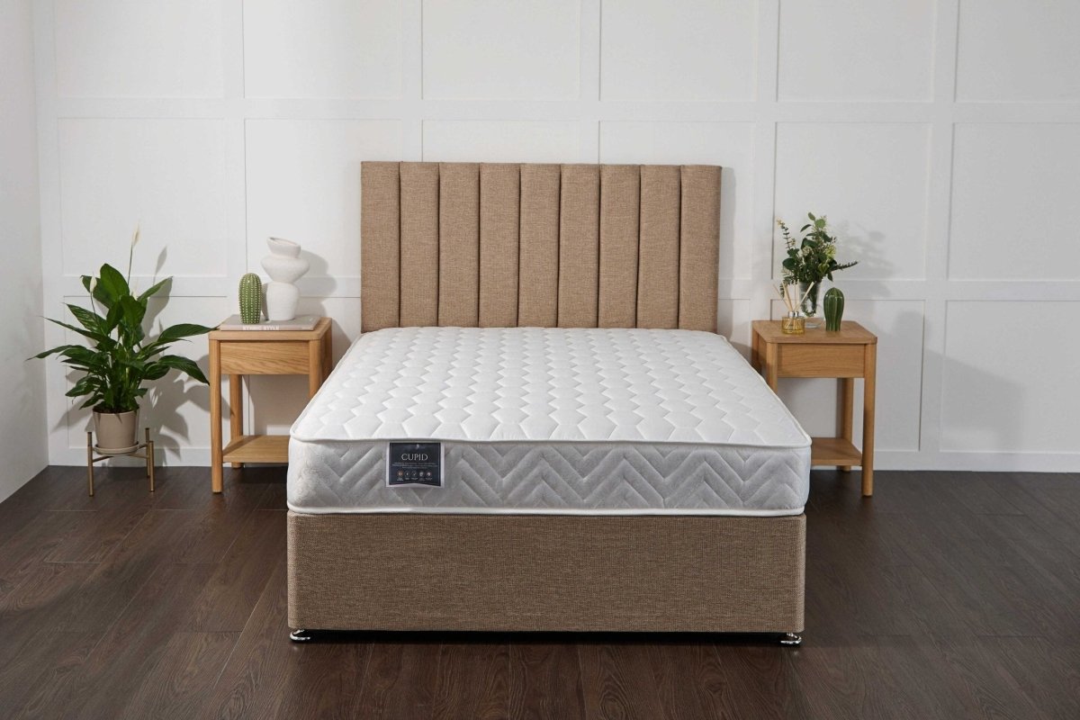 Somna Cupid Open Coil Divan Bed set - 2'6 Small Single - No Storage - SOMNA Beds