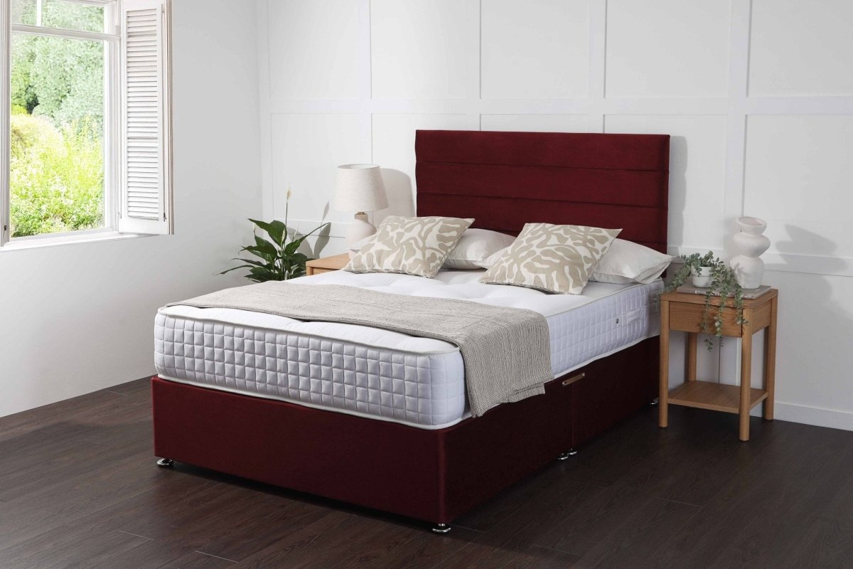 Somna Eros Orthopaedic Coil Sprung Divan Bed Set - Orthopaedic Coil Sprung Divan Bed Set - 2'6 Small Single - No Storage - SOMNA Beds