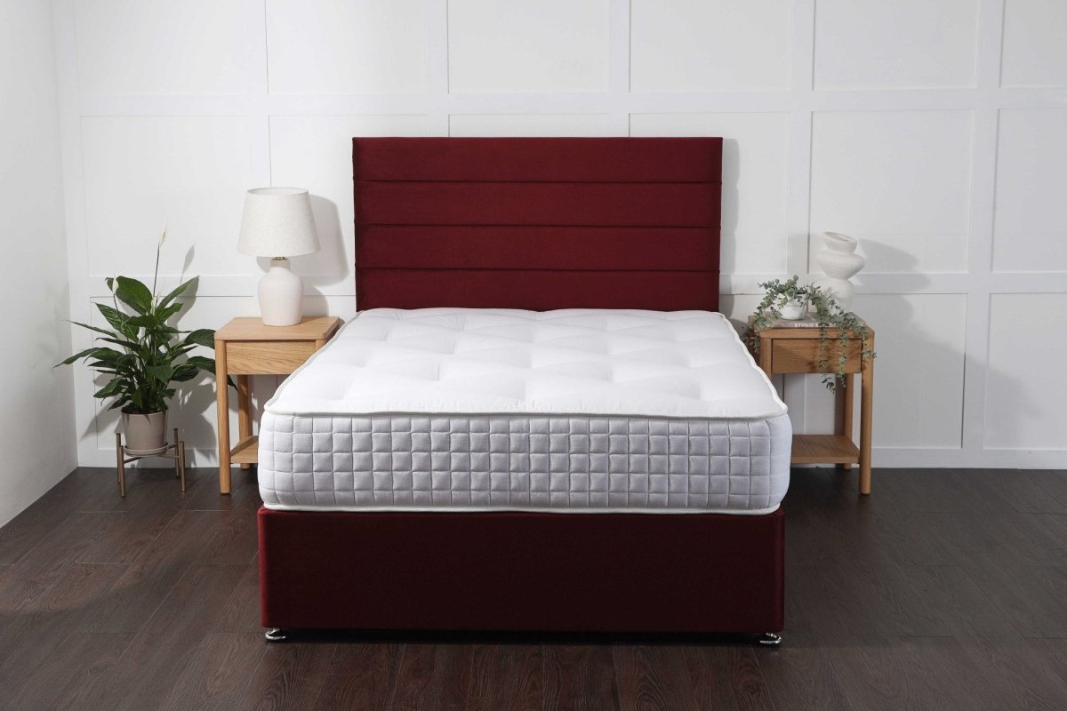 Somna Eros Orthopaedic Coil Sprung Divan Bed Set - Orthopaedic Coil Sprung Divan Bed Set - 2'6 Small Single - No Storage - SOMNA Beds