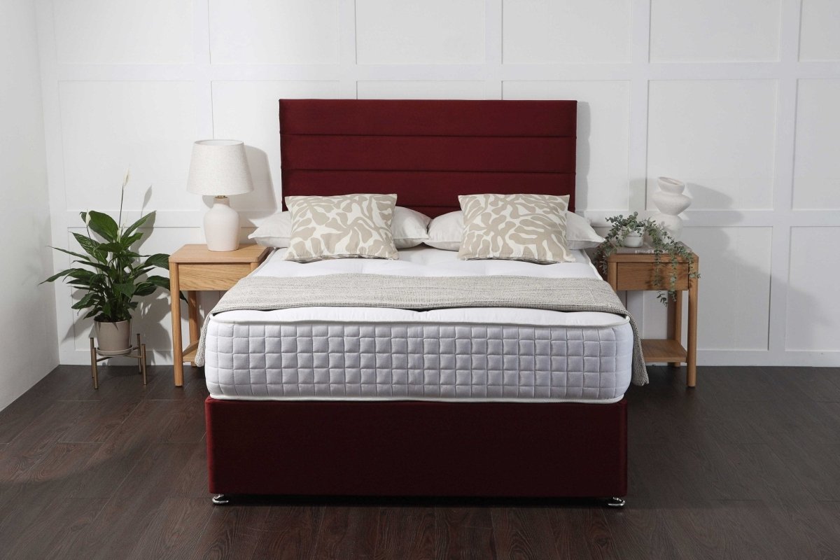 Somna Eros Orthopaedic Coil Sprung Divan Bed Set - Orthopaedic Coil Sprung Divan Bed Set - 2'6 Small Single - No Storage - SOMNA Beds