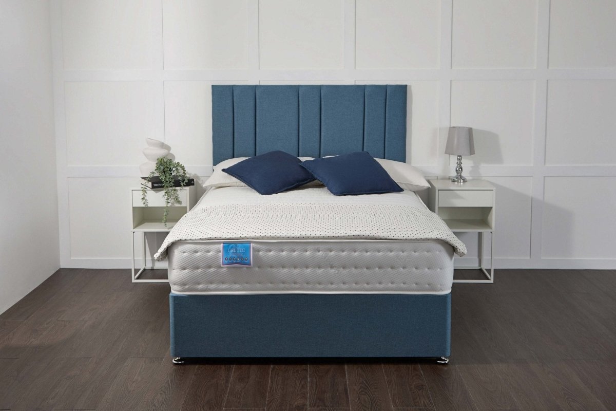 Somna Gel Tec 1500 Pocket Sprung Divan Bed Set - Pocket Sprung Divan Bed Set - 2'6 Small Single - No Storage - SOMNA Beds