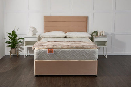 Somna Hera Orthopaedic Coil Sprung Divan Bed Set - Orthopaedic Coil Sprung Divan Bed Set - 2'6 Small Single - No Storage - SOMNA Beds