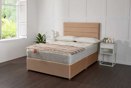 Somna Hera Orthopaedic Coil Sprung Divan Bed Set - Orthopaedic Coil Sprung Divan Bed Set - 2'6 Small Single - No Storage - SOMNA Beds