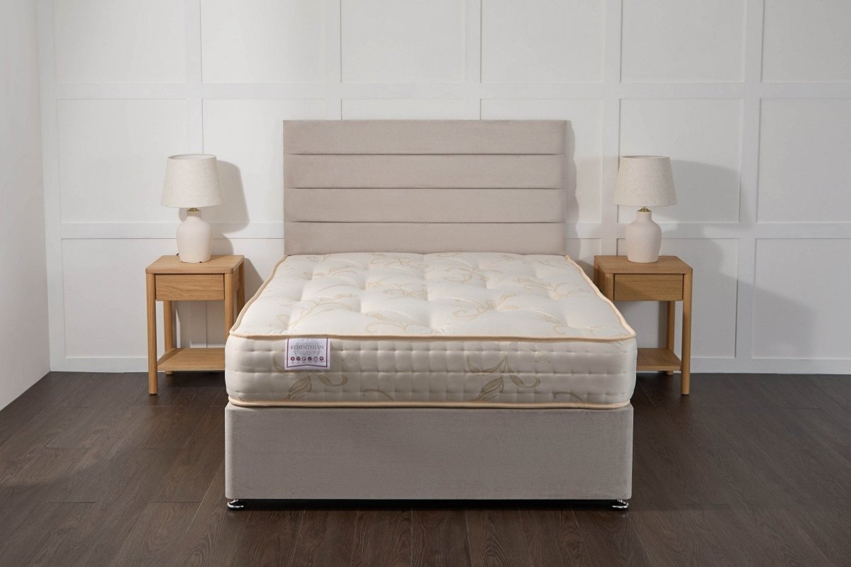 Somna Korinthian 1000 Pocket Sprung Divan Bed Set - Pocket Sprung Divan Bed Set - 2'6 Small Single - No Storage - SOMNA Beds