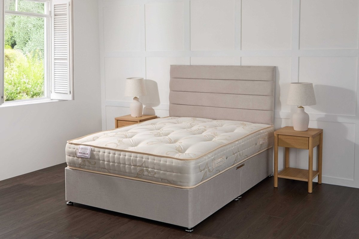 Somna Korinthian 1000 Pocket Sprung Divan Bed Set - Pocket Sprung Divan Bed Set - 2'6 Small Single - No Storage - SOMNA Beds